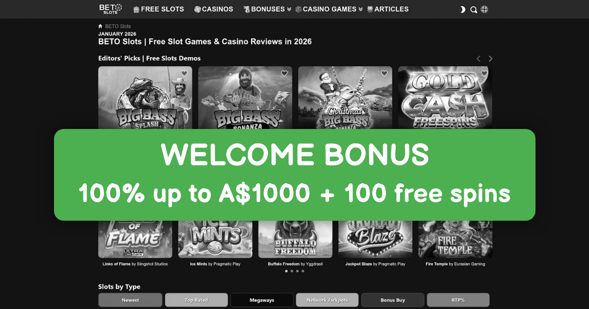 BETOONGA Casino welcome bonus